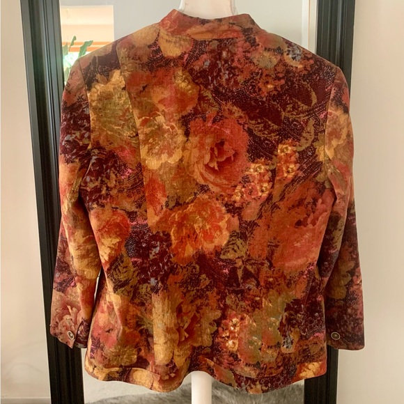COLDWATER CREEK Floral Fall Time Jacket - Picture 3 of 5